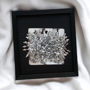 Silver Crystal statement earrings